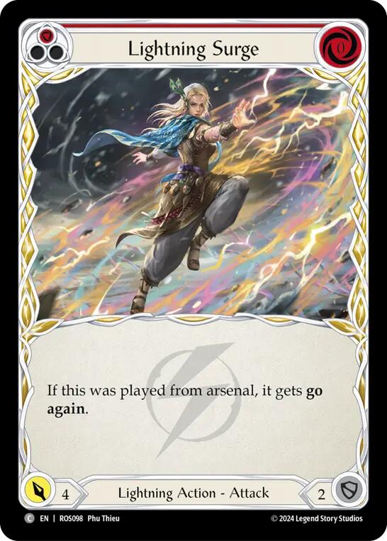 Lightning Surge (Red) [ROS098] (Rosetta) | Card Citadel