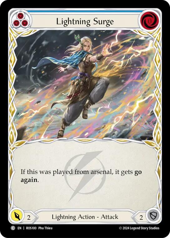 Lightning Surge (Blue) [ROS100] (Rosetta) | Card Citadel