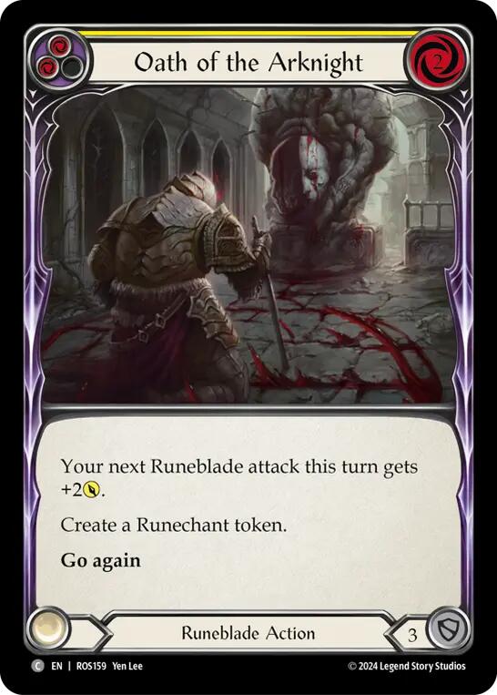 Oath of the Arknight (Yellow) [ROS159] (Rosetta) | Card Citadel