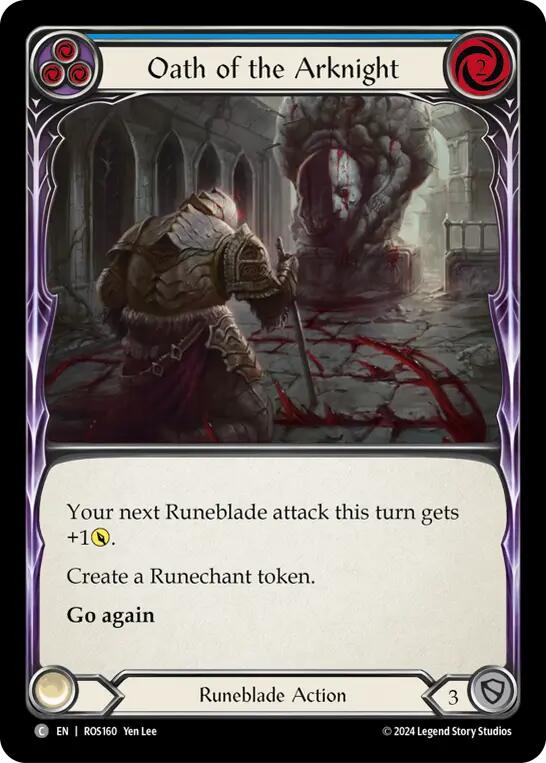 Oath of the Arknight (Blue) [ROS160] (Rosetta) | Card Citadel