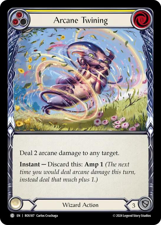 Arcane Twining (Yellow) [ROS187] (Rosetta)  Rainbow Foil | Card Citadel