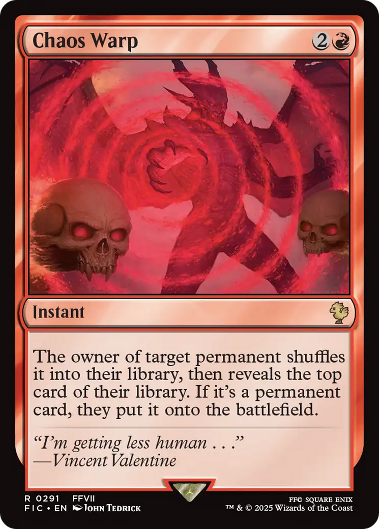 Chaos Warp [FINAL FANTASY Commander] | Card Citadel