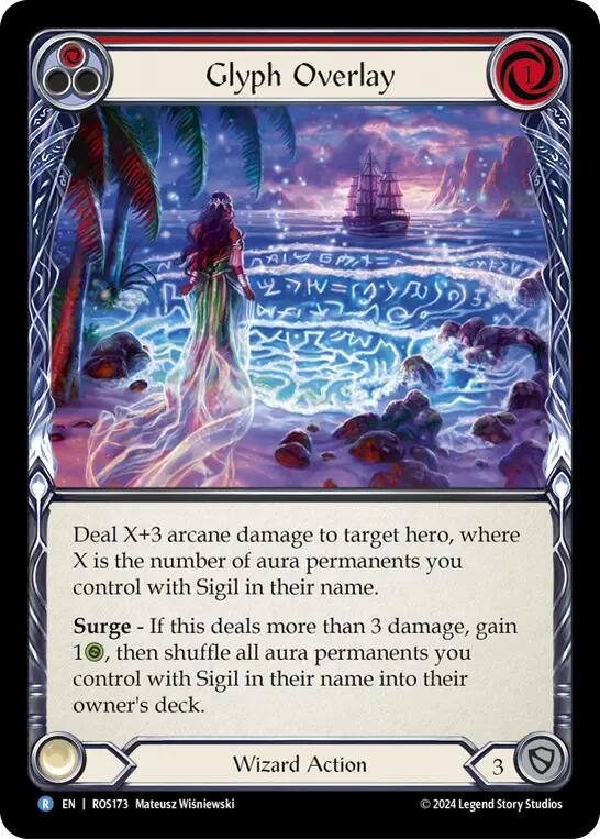 Glyph Overlay (Red) [ROS173] (Rosetta) | Card Citadel