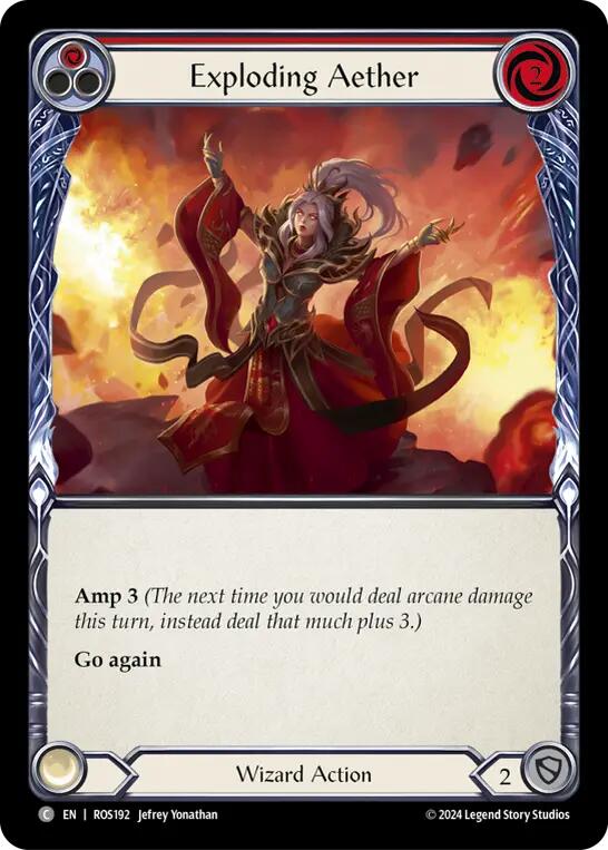 Exploding Aether (Red) [ROS192] (Rosetta)  Rainbow Foil | Card Citadel