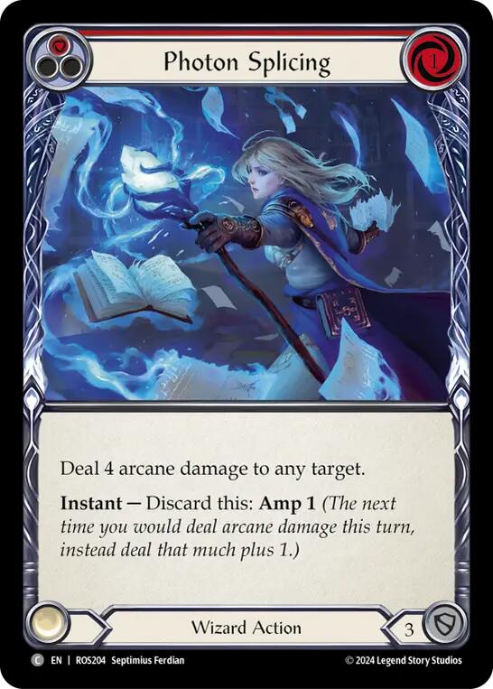 Photon Splicing (Red) [ROS204] (Rosetta)  Rainbow Foil | Card Citadel