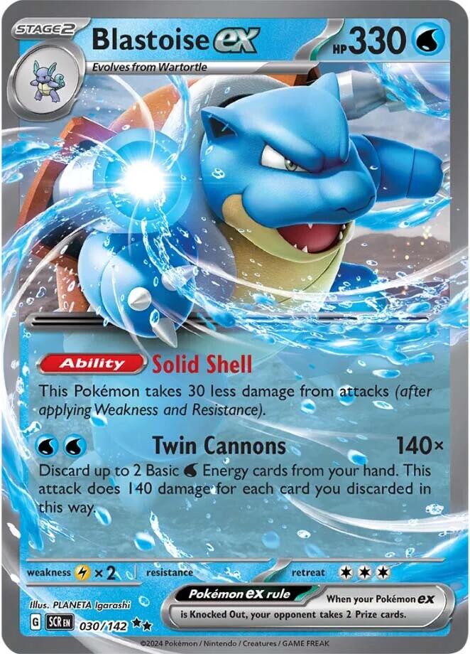 Blastoise ex (030/142) [Scarlet & Violet: Stellar Crown] | Card Citadel