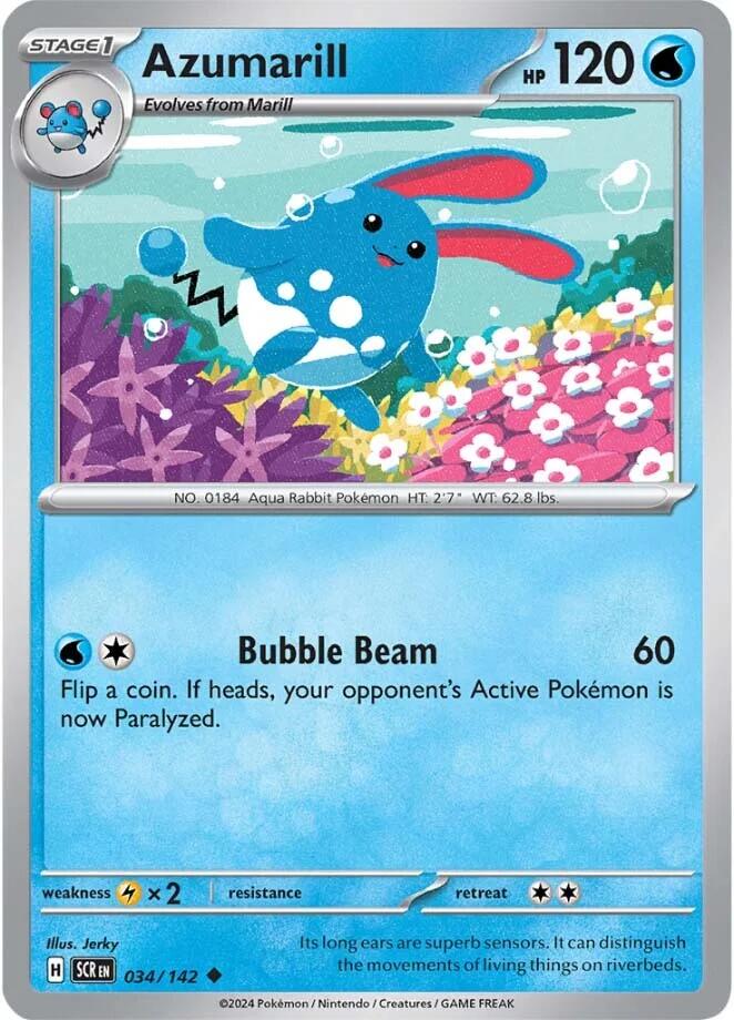 Azumarill (034/142) [Scarlet & Violet: Stellar Crown] | Card Citadel