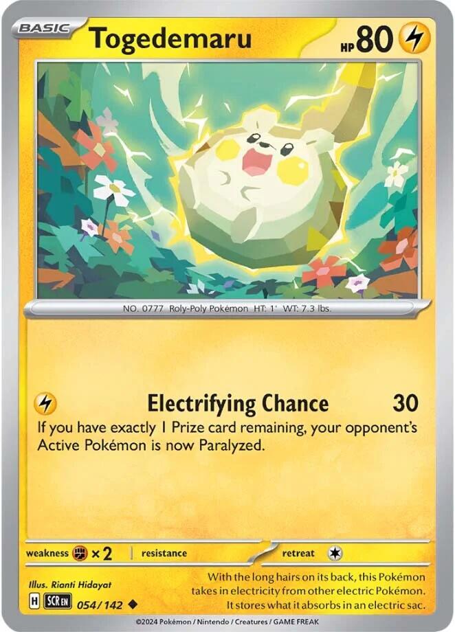 Togedemaru (054/142) [Scarlet & Violet: Stellar Crown] | Card Citadel