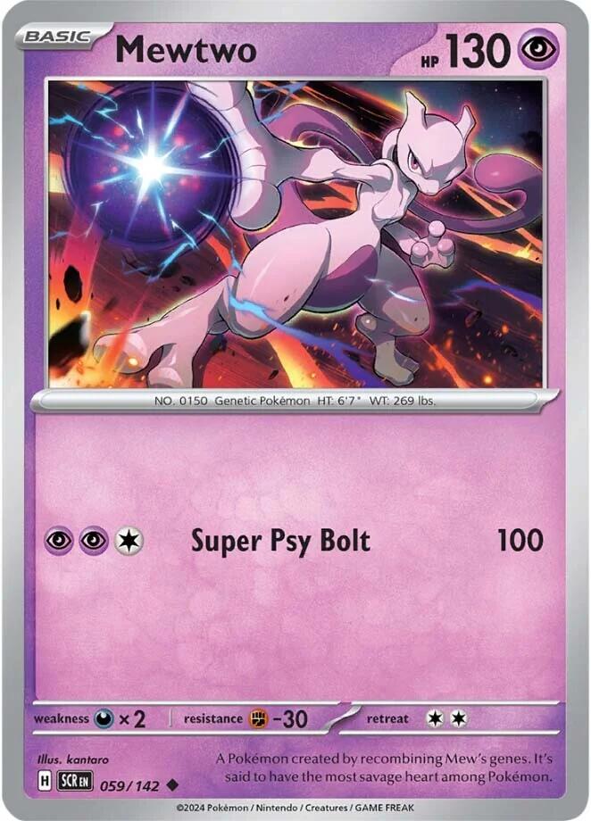 Mewtwo (059/142) [Scarlet & Violet: Stellar Crown] | Card Citadel