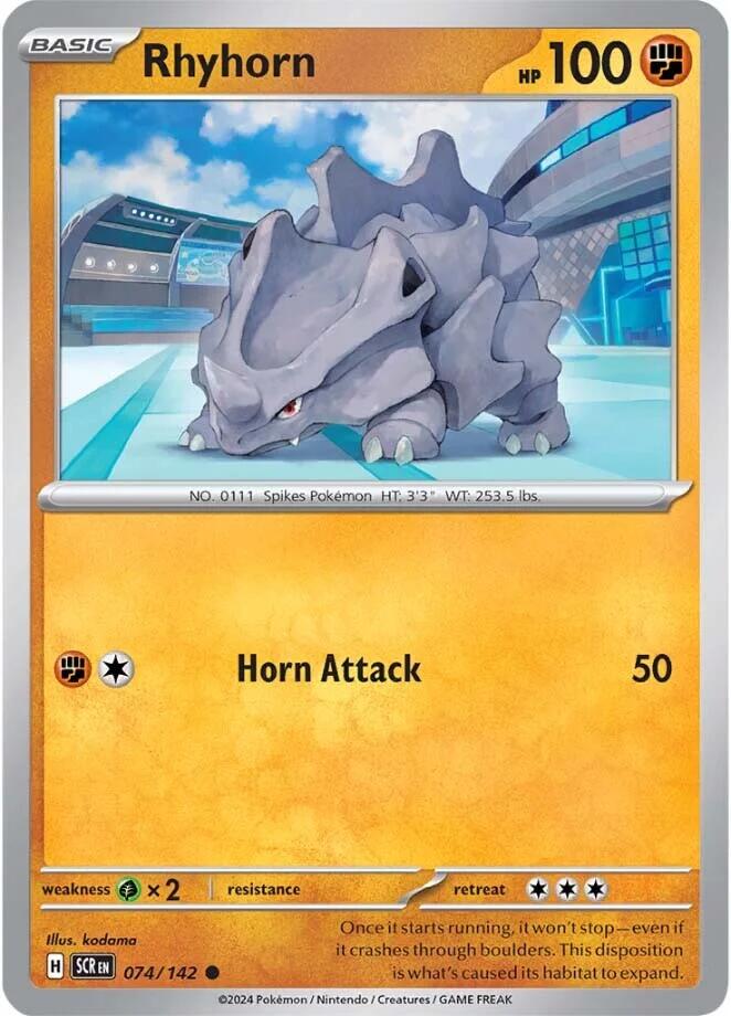 Rhyhorn (074/142) [Scarlet & Violet: Stellar Crown] | Card Citadel