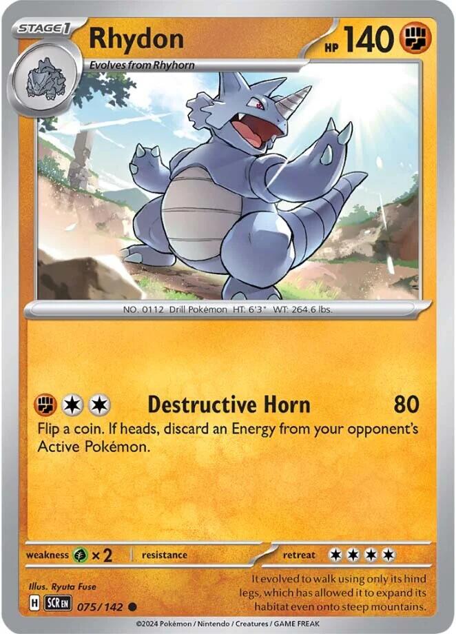 Rhydon (075/142) [Scarlet & Violet: Stellar Crown] | Card Citadel