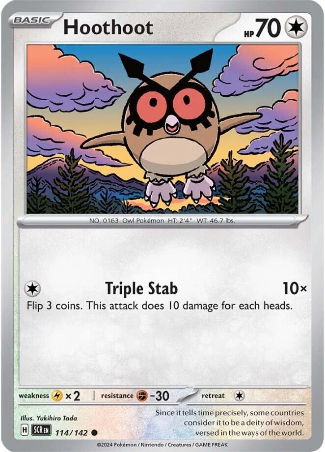 Hoothoot (114/142) [Scarlet & Violet: Stellar Crown] | Card Citadel