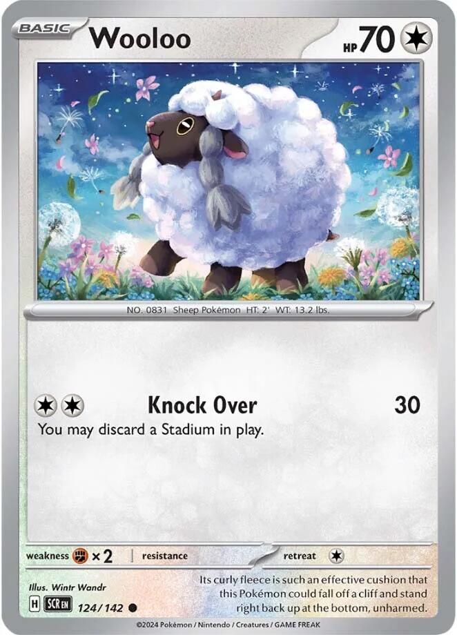 Wooloo (124/142) [Scarlet & Violet: Stellar Crown] | Card Citadel