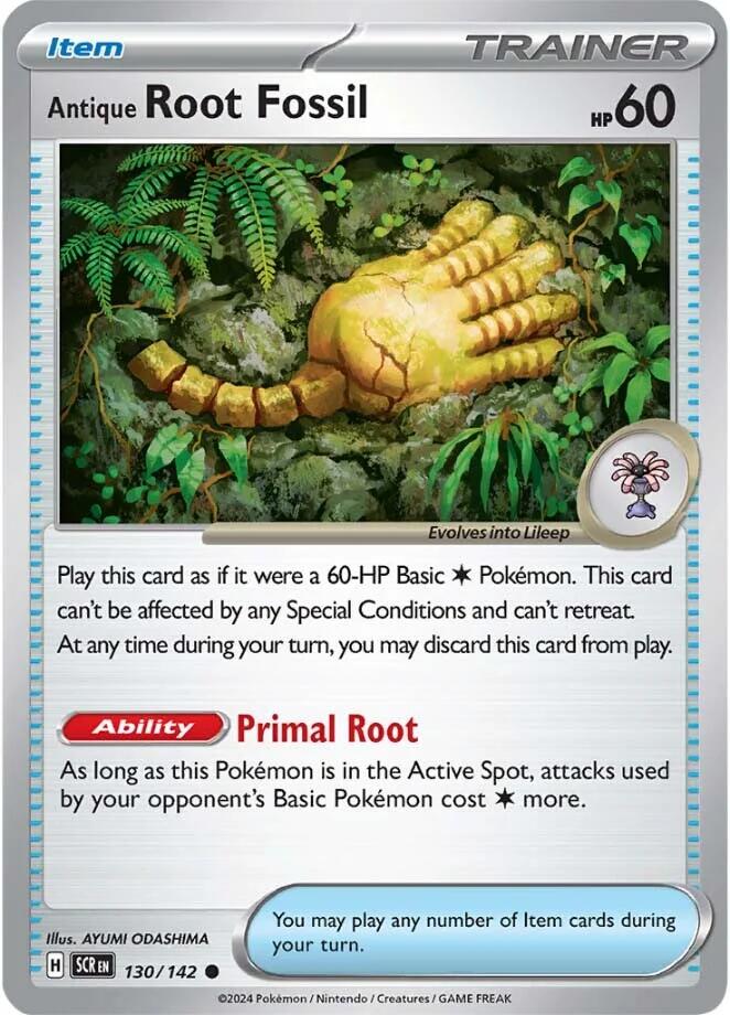 Antique Root Fossil (130/142) [Scarlet & Violet: Stellar Crown] | Card Citadel