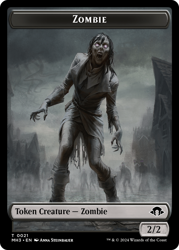 Zombie Token [Modern Horizons 3 Tokens] | Card Citadel