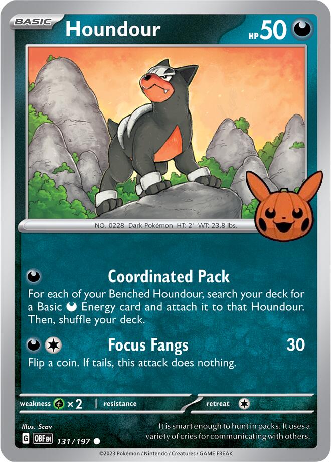 Houndour (131/197) [Trick or Trade 2024] | Card Citadel