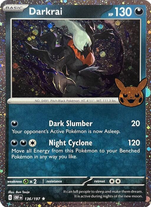 Darkrai (136/197) (Cosmos Holo) [Trick or Trade 2024] | Card Citadel