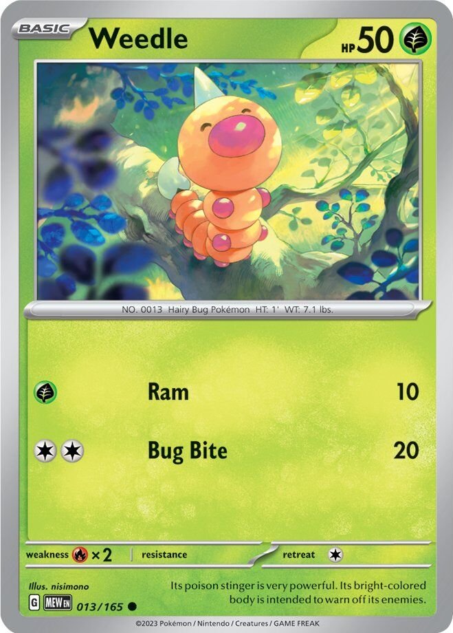 Weedle (013/165) [Scarlet & Violet 151] | Card Citadel