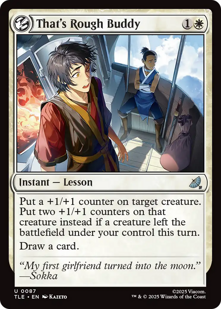 That's Rough Buddy [Avatar: The Last Airbender: Eternal-Legal] | Card Citadel
