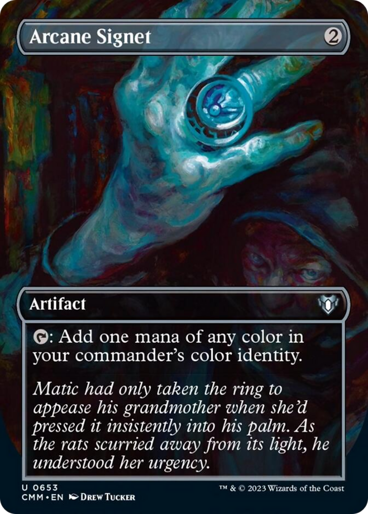 Arcane Signet (Borderless Alternate Art) [Commander Masters] | Card Citadel