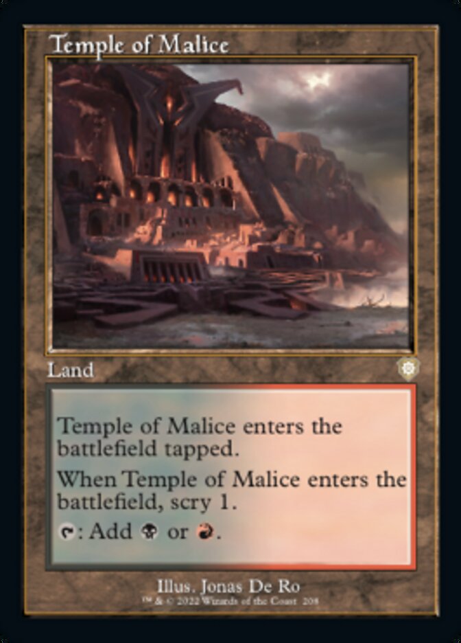 Temple of Malice (Retro) [The Brothers' War Commander] | Card Citadel