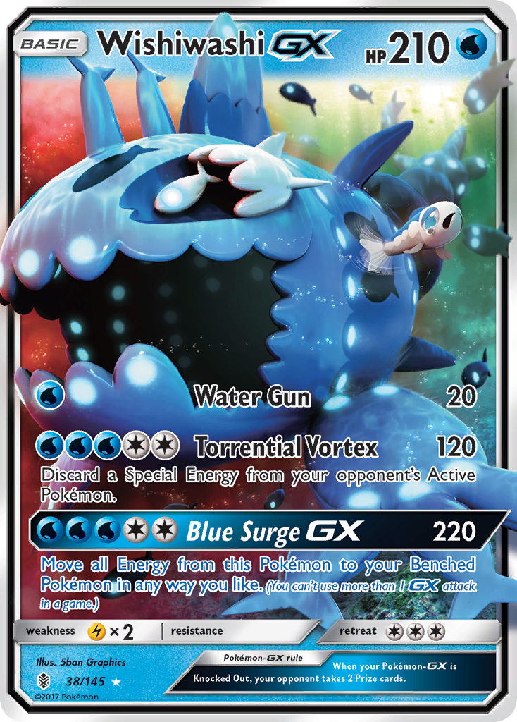 Wishiwashi GX (38/145) [Sun & Moon: Guardians Rising] | Card Citadel