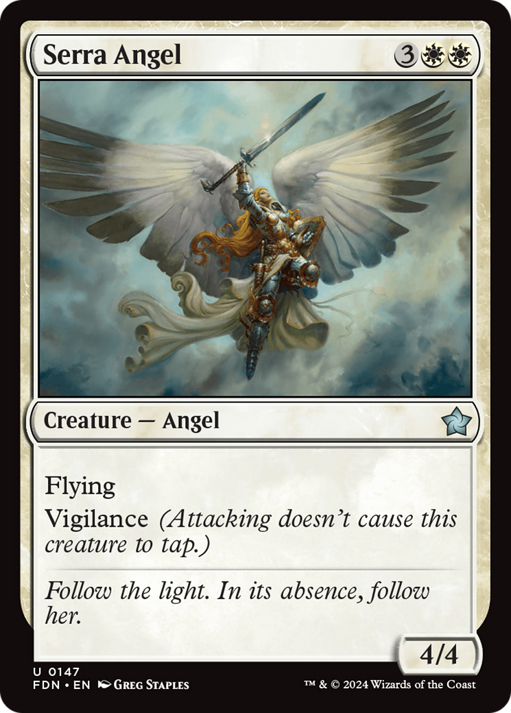 Serra Angel [Foundations] | Card Citadel