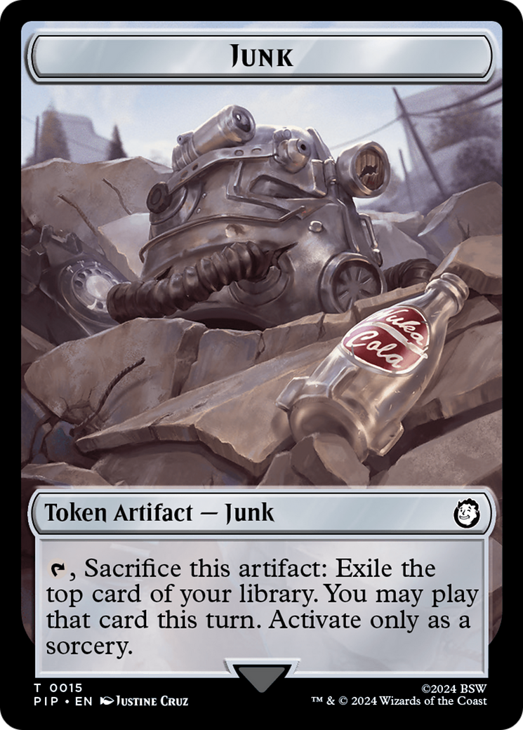 Junk // Robot Double-Sided Token [Fallout Tokens] | Card Citadel