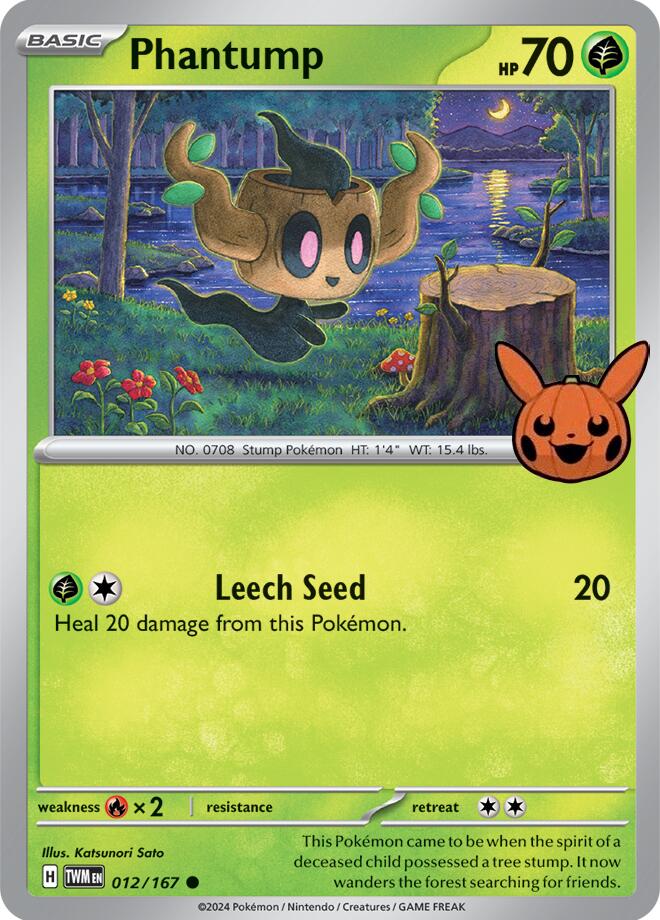 Phantump (012/167) [Trick or Trade 2024] | Card Citadel