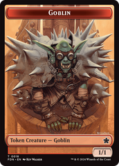 Goblin // Treasure Double-Sided Token [Foundations Tokens] | Card Citadel