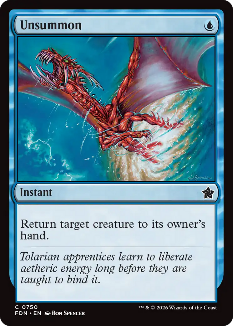Unsummon (0750) [Foundations] | Card Citadel