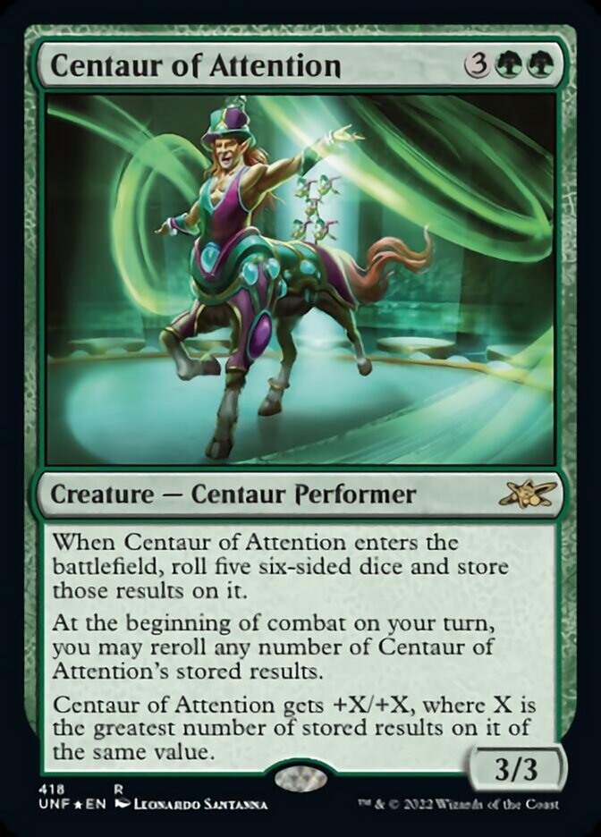 Centaur of Attention (Galaxy Foil) [Unfinity] | Card Citadel