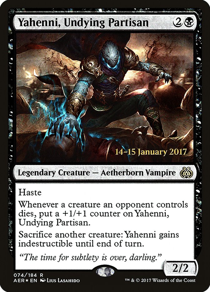 Yahenni, Undying Partisan [Aether Revolt Prerelease Promos] | Card Citadel