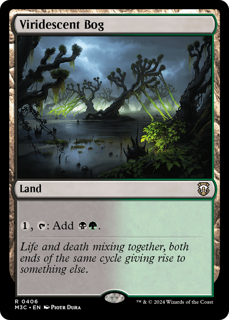 Viridescent Bog (Ripple Foil) [Modern Horizons 3 Commander] | Card Citadel