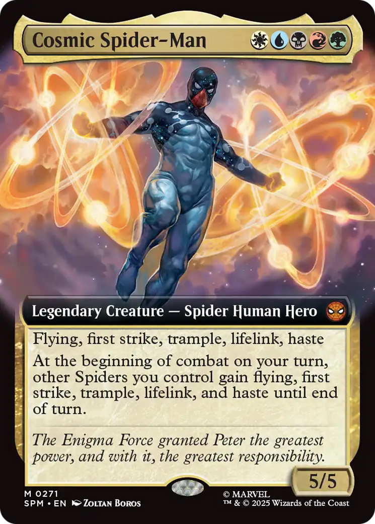 Cosmic Spider-Man (Extended Art) [Marvel's Spider-Man] | Card Citadel
