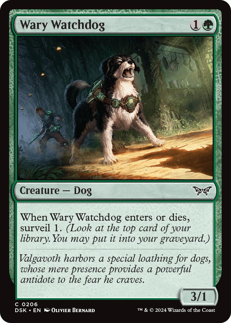 Wary Watchdog [Duskmourn: House of Horror] | Card Citadel