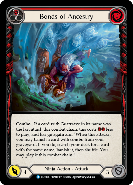 Bonds of Ancestry (Red) [OUT056] (Outsiders)  Rainbow Foil | Card Citadel