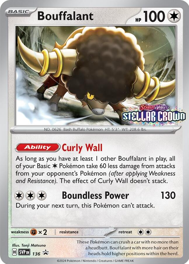 Bouffalant (SVP136) [Scarlet & Violet: Black Star Promos] | Card Citadel