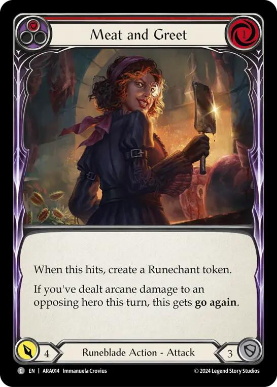 Meat and Greet (Red) [ARA014] (Rosetta Aurora Blitz Deck) | Card Citadel