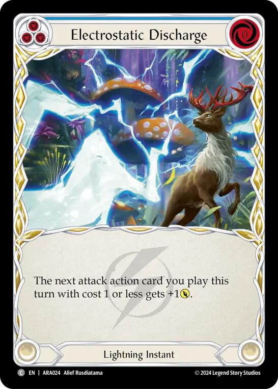 Electrostatic Discharge (Blue) [ARA024] (Rosetta Aurora Blitz Deck) | Card Citadel