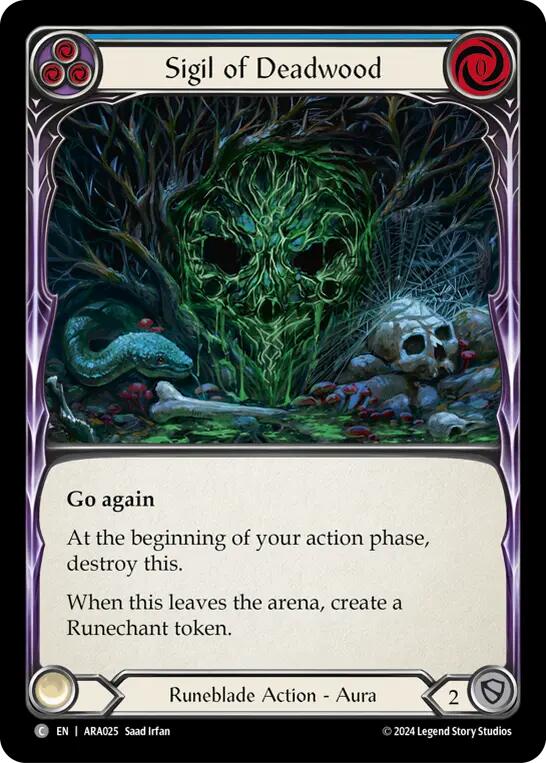 Sigil of Deadwood [ARA025] (Rosetta Aurora Blitz Deck) | Card Citadel