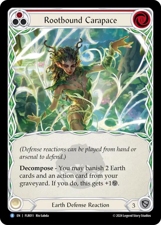 Rootbound Carapace (Red) [FLR011] (Rosetta Florian Blitz Deck) | Card Citadel