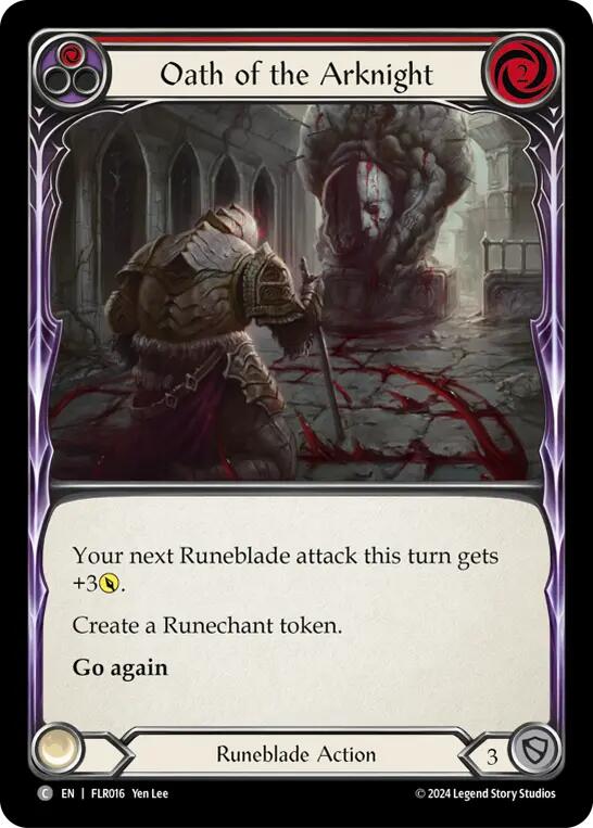 Oath of the Arknight (Red) [FLR016] (Rosetta Florian Blitz Deck) | Card Citadel