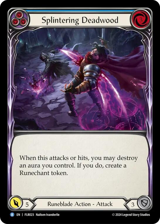 Splintering Deadwood (Blue) [FLR023] (Rosetta Florian Blitz Deck) | Card Citadel