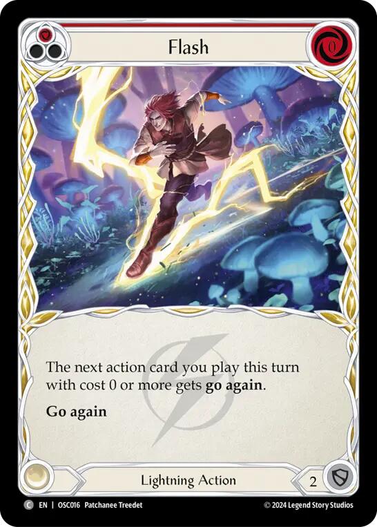 Flash (Red) [OSC016] (Rosetta Oscilio Blitz Deck) | Card Citadel