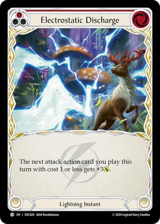 Electrostatic Discharge (Red) [OSC020] (Rosetta Oscilio Blitz Deck) | Card Citadel
