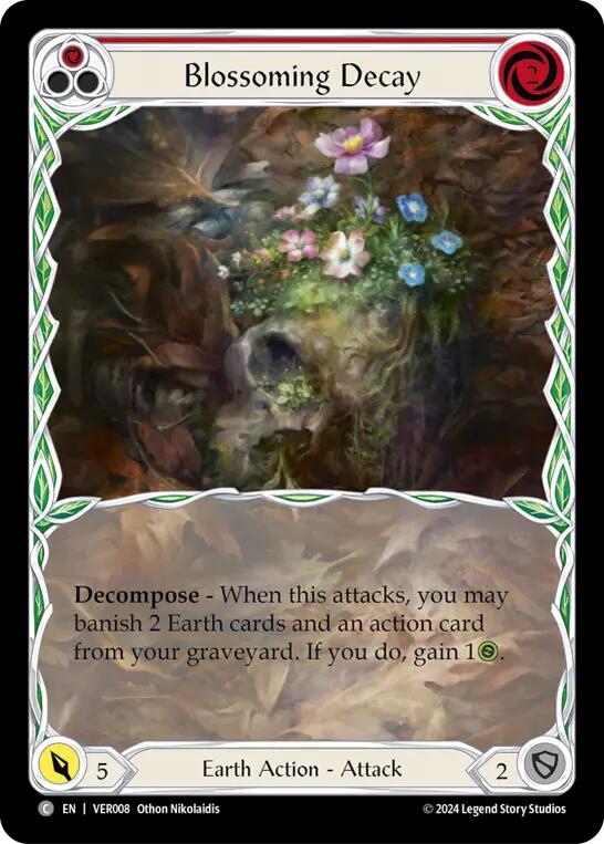Blossoming Decay (Red) [VER008] (Rosetta Verdance Blitz Deck) | Card Citadel