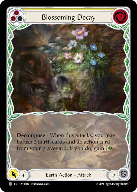 Blossoming Decay (Yellow) [VER017] (Rosetta Verdance Blitz Deck) | Card Citadel