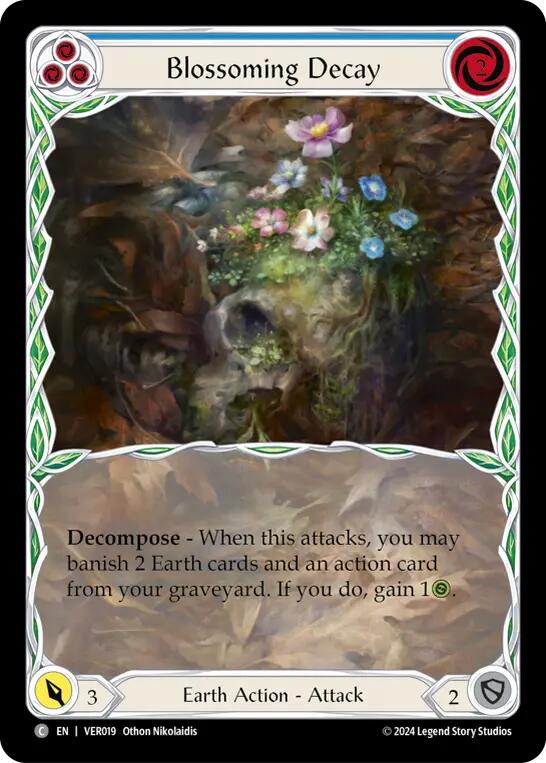Blossoming Decay (Blue) [VER019] (Rosetta Verdance Blitz Deck) | Card Citadel