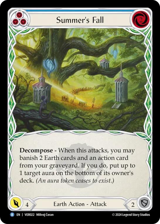 Summer's Fall (Blue) [VER022] (Rosetta Verdance Blitz Deck) | Card Citadel